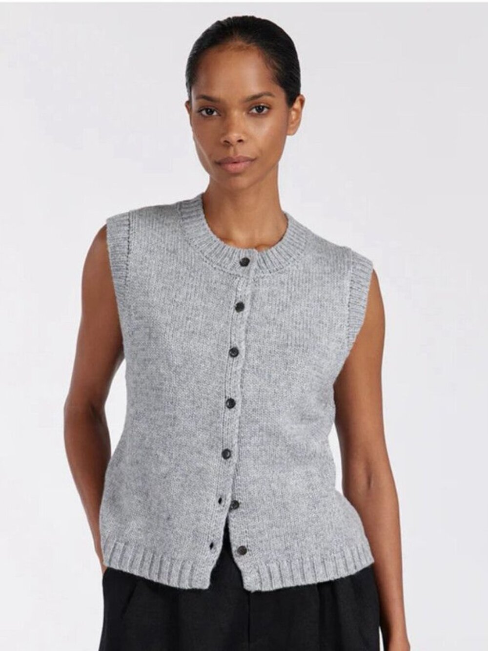 DISSH Foster Grey Knit Sweater Vest